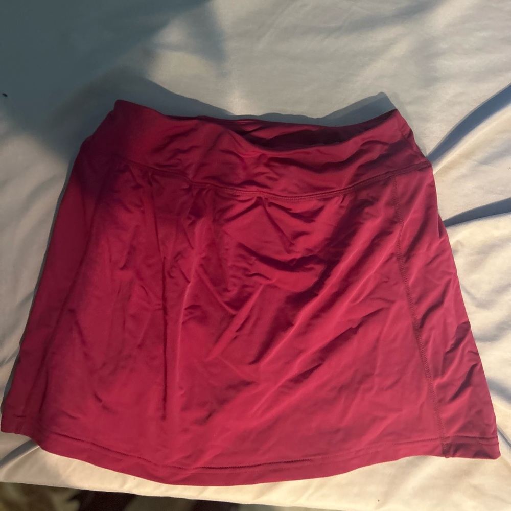 Red athletic skort